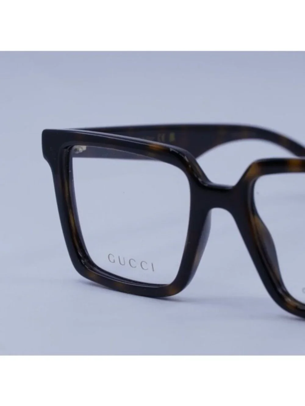 Gucci GG1540O 002 Eyeglasses Havana 52mm Square Frame